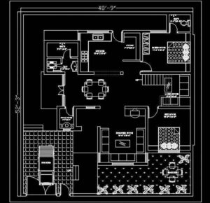 autocad house plan free dwg drawing download 50 x50 E2e Building Consultants